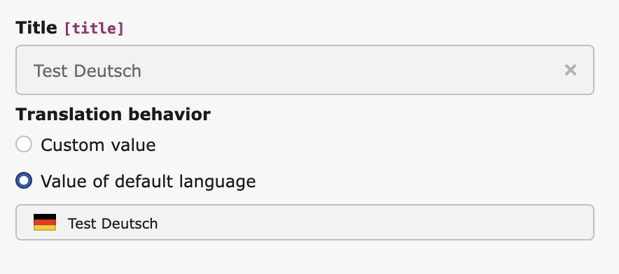 TCA field with allowLanguageSynchronization
